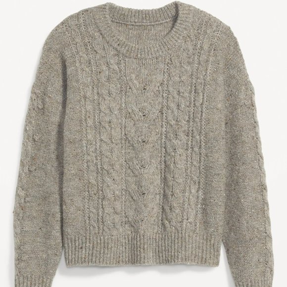 Speckled Cable-Knit Sweater - Picture 2 of 7